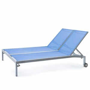 BLEAU G2 BL2 7165-46W Double Chaise Lounge with Wheels