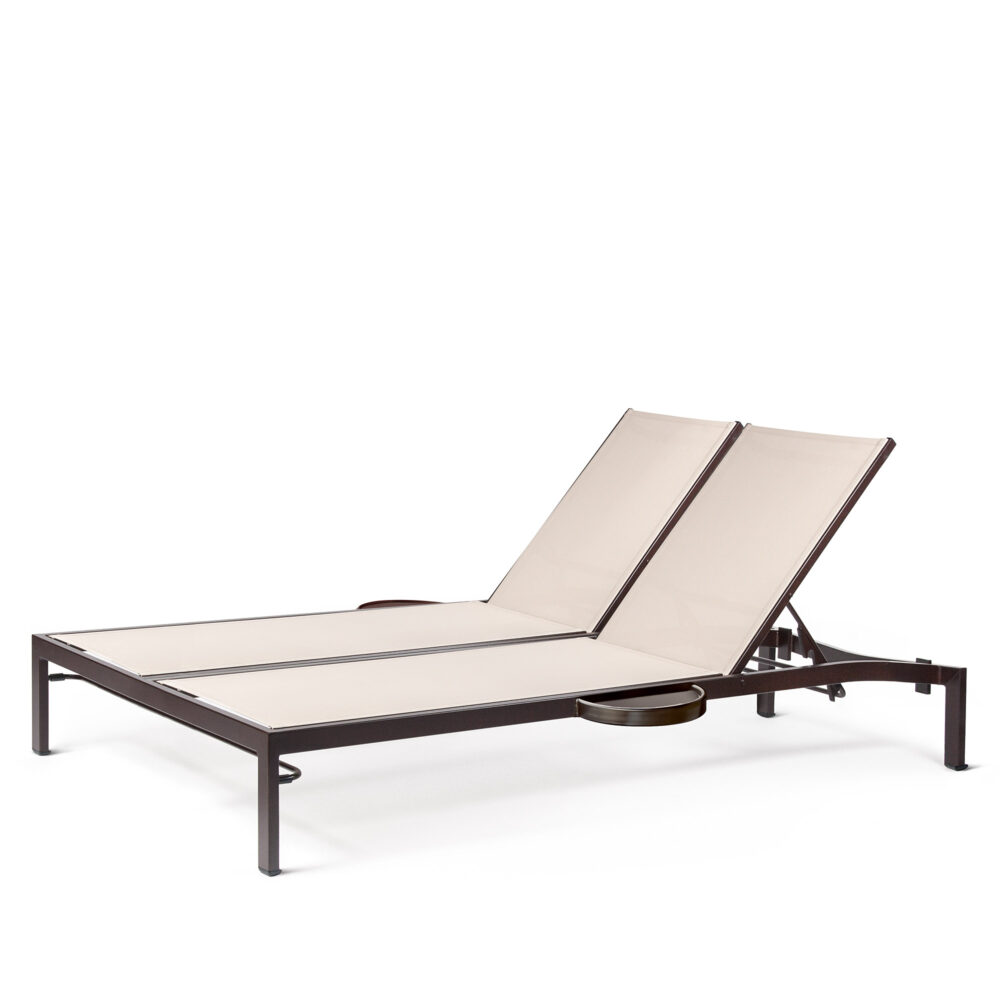 BLEAU G2 Full Base Double Chaise Lounge with Side Trays BL2 7175-46R/L