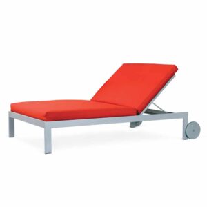 EASTSIDE Double Chaise Lounge with Wheels LC 2890-46LW