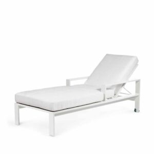 KENDALL Chaise Lounge SAM 2890LBTW With Quilted Cushions